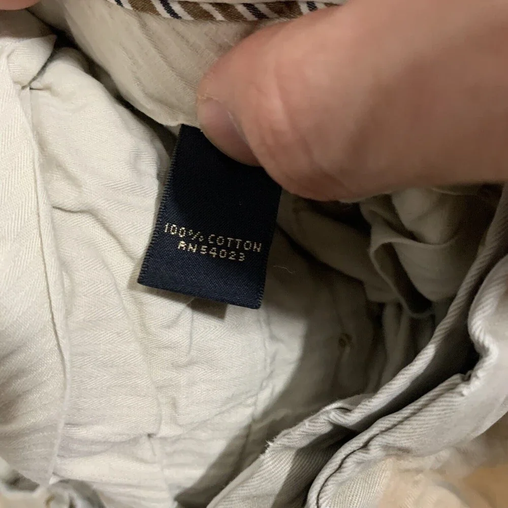 Banana Republic Pants Men 33x32 Tan Khakis‎ Chinos Relaxed Fit Dawson Normcore